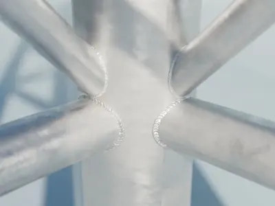 Steel Square Truss 3 Low-poly 3D model