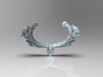 Fractal Kleinian - 2Fold symmetry 3 3D model