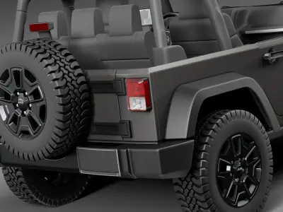 Jeep Wrangler Willis Wheeler 2014 3D model