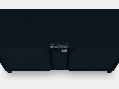 BESTA TV bench with doors 17 Low-poly 3D model
