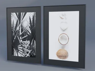 Wall Frame Low-poly 3D model