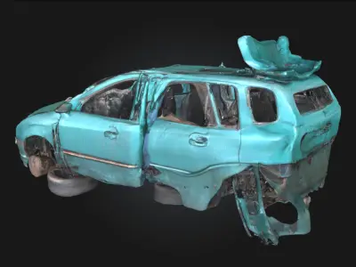 Abandoned Dreamcar  A Forgotten Vision of the Future 3D model