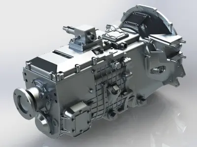 KAMAZ Change gear box 152  3D model