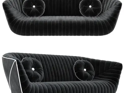Nautil sofa 3d model Low-poly 3D model