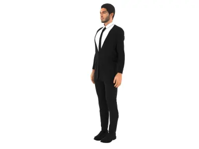 Luis Suarez Low-poly 3D model