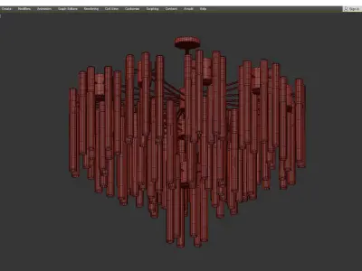 ANKE LUXURY CHANDELIER 2 Low-poly 3D model