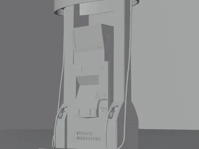 Fuel dispenser 3D model