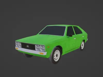 Hyundai Pony Low-poly 3D model