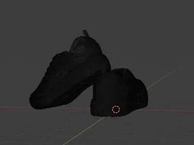 Sneakers pair of shoes 3D model