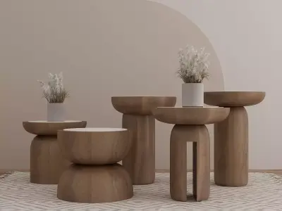Side table 3D model