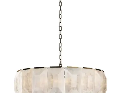 Harlow Calcite Round Chandelier 43 3D model