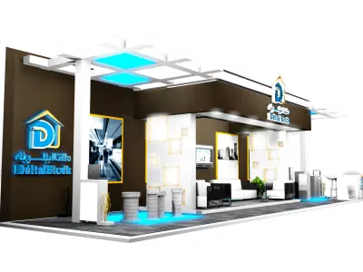 Booth Exhibition Stand a387c 3D model