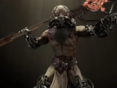 Sci-fi Undead Low-poly 3D model