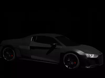 audi v8 r10 3D model