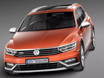 Volkswagen Passat Alltrack 2016 3D model