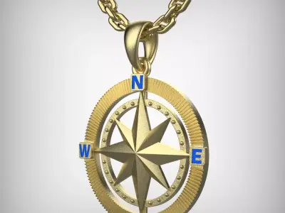 pedant Wind Rose 3D print model