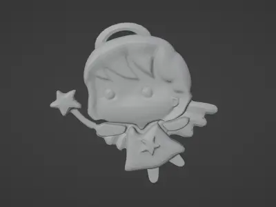 3D Printable Angel for Christmas 3D print model