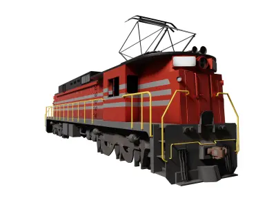 General Electric E-33 Low-poly 3D model