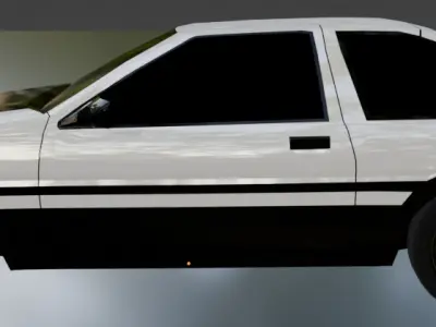 Toyota AE86 Tureno Free 3D model