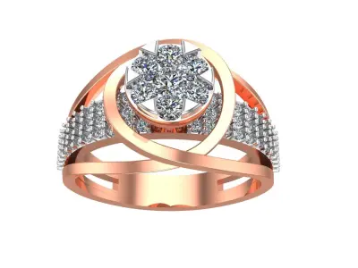 089 - Delicate Wedding Ring for Women 3D print model