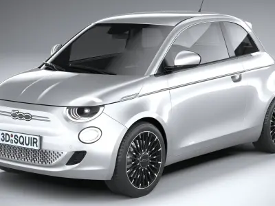 Fiat 500 2021 3D model