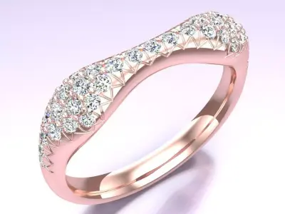 Diamond Ring - Womens Rings - N229328 3D print model