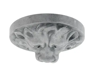 Lion Head 01 3D model