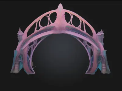 Enchanted Archway  A Gateway to the Mystical Unknown 3D model