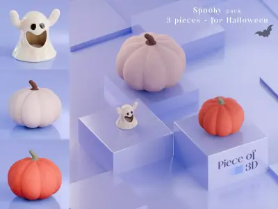 SPOOKY PACK - Halloween special - 3 pieces  Free 3D model