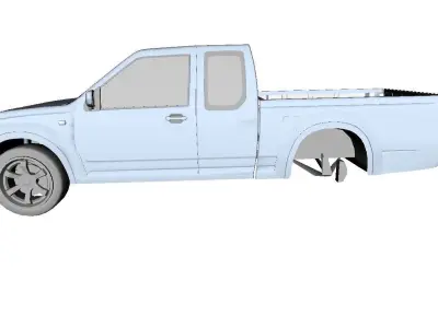 Isuzu dmax cab  Low-poly 3D model