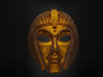 Eqyptian Pharaoh Face Mask - Egyptian Pyramids Mummy Mask 3D print model purchase