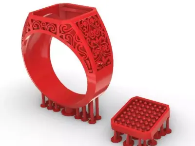 classic ring men model c 3D print model