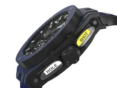 Hublot Big Bang Unico 45mm Golf Blue Luxury Watch 3D model