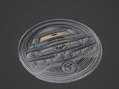Car Pendant Medallion 3D print model