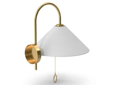 Wall Lamp Low-poly 3D model