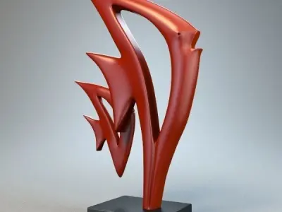 Fish figurine P 3D print model