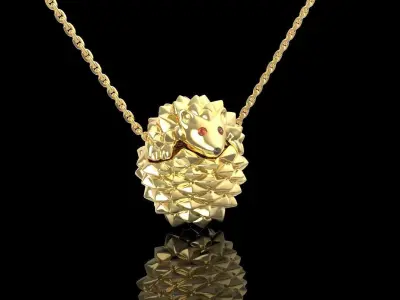 Hedgehog pendant  3D print model