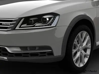Volkswagen Passat Alltrack 2013 3D model