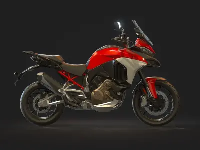 Base model  Ducati Multistrada V4 S 2021 3D model