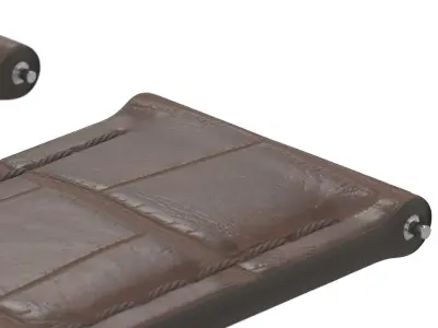 Strap watch Reptile brown PBR Low-poly 3D model