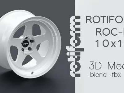 Rotiform ROC-H Hoonigan Rim 3D Model 3D model