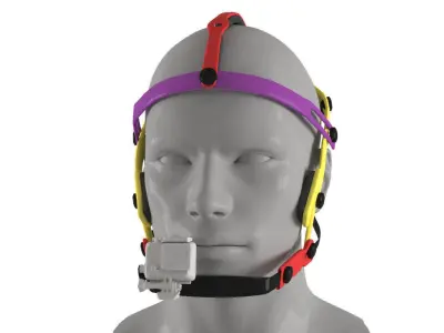 Adventure mask for GoPro 3D model