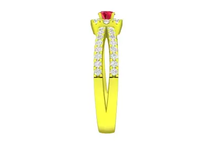 A5354 Fashion Diamond Women Ring 3D print model