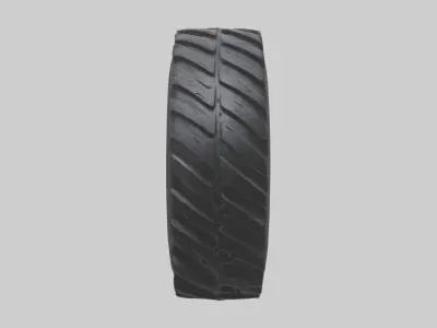 rubber tire Low-poly 3D model by your3dworld