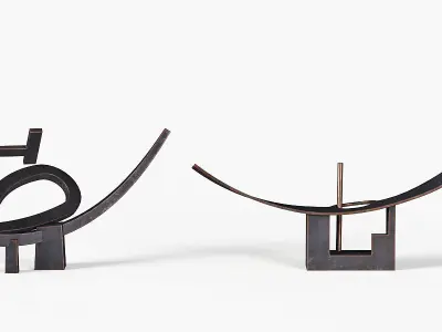 Abstract Sculptures Low-poly 3D model