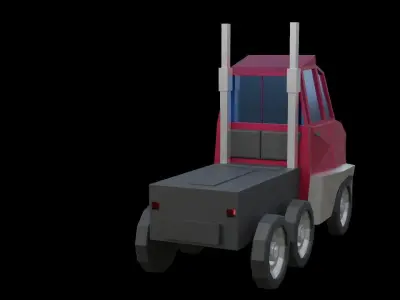 LOW POLY TRUCK toy Low-poly 3D model