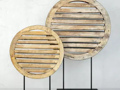 Old Wood Vents 3D model