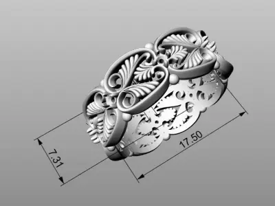  Ring luxury in the details 3D print model