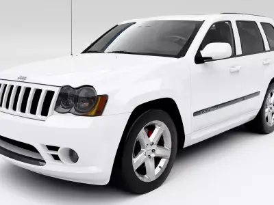 Jeep Grand Cherokee SRT-8 2009 Low-poly 3D model