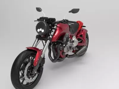 Custom Motorbike Concept Model 3D model